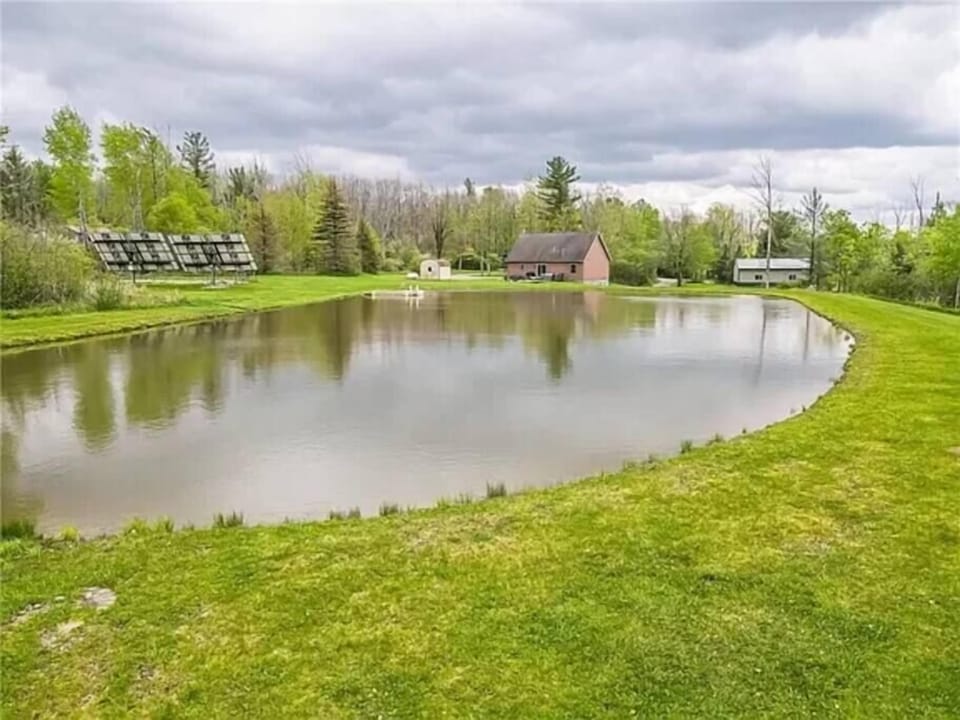 Our pond has 5 different fish in it and is an acre. Pedal Boat available.