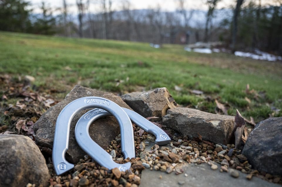 Enjoy a game of horseshoes