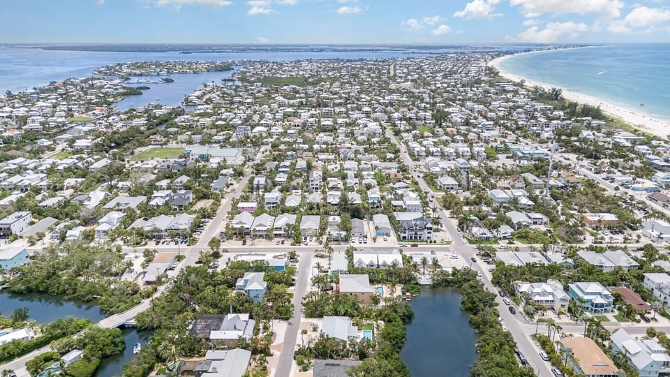 Stunning aerial view of the property