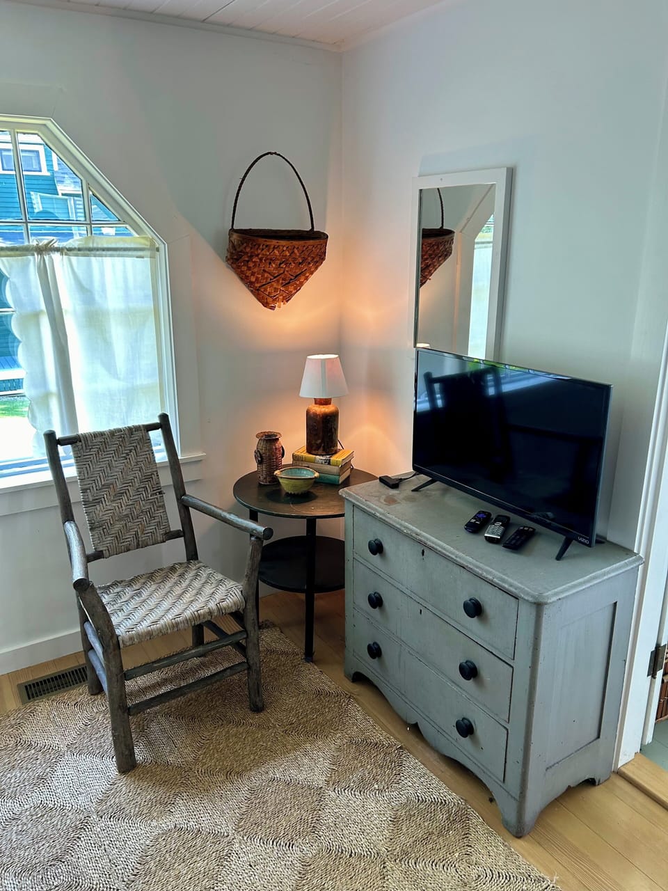 One TV in the cottage--that's it. 