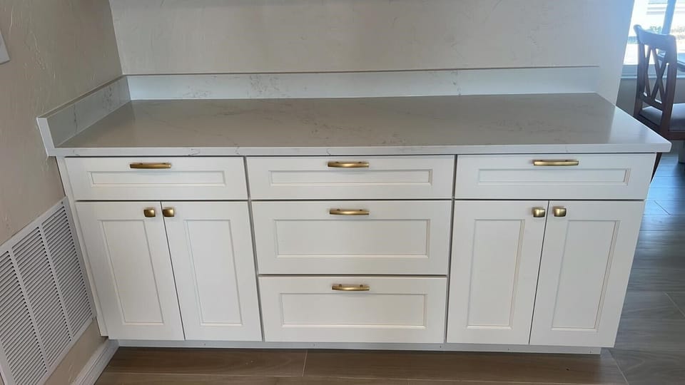 The wet bar is a perfect place to mix up your cocktails!