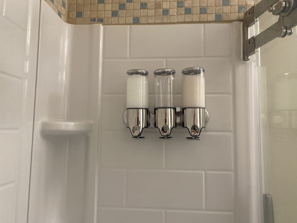 Shampoo, conditioner.