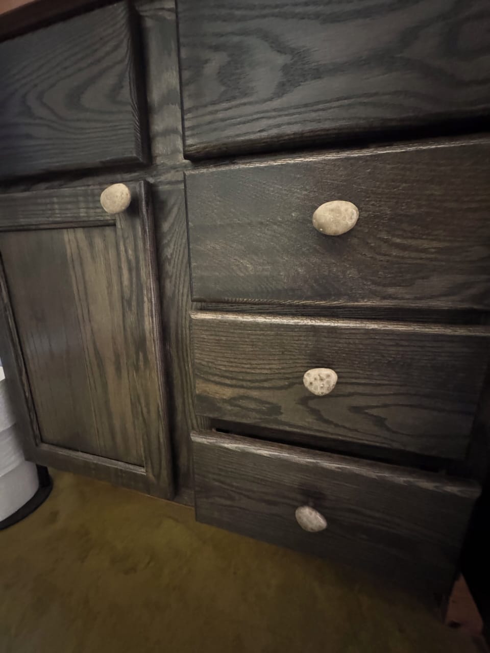 Michigan made Petosky stone knobs