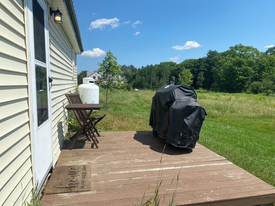 Outside grill area