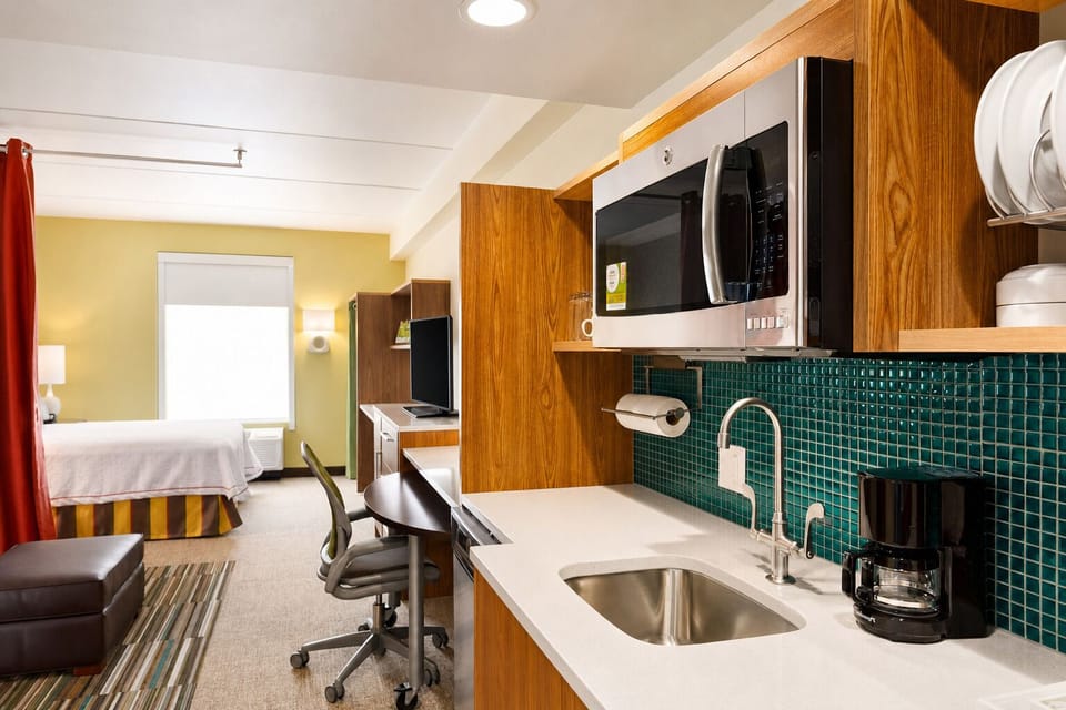 Brew morning coffee and enjoy a convenient in-suite kitchenette.