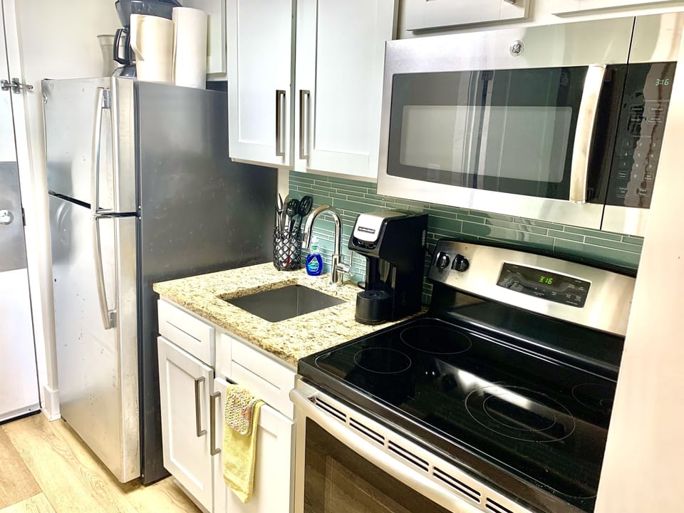 We Provide Both a Keurig and Standard Coffee Maker for Your Convenience
