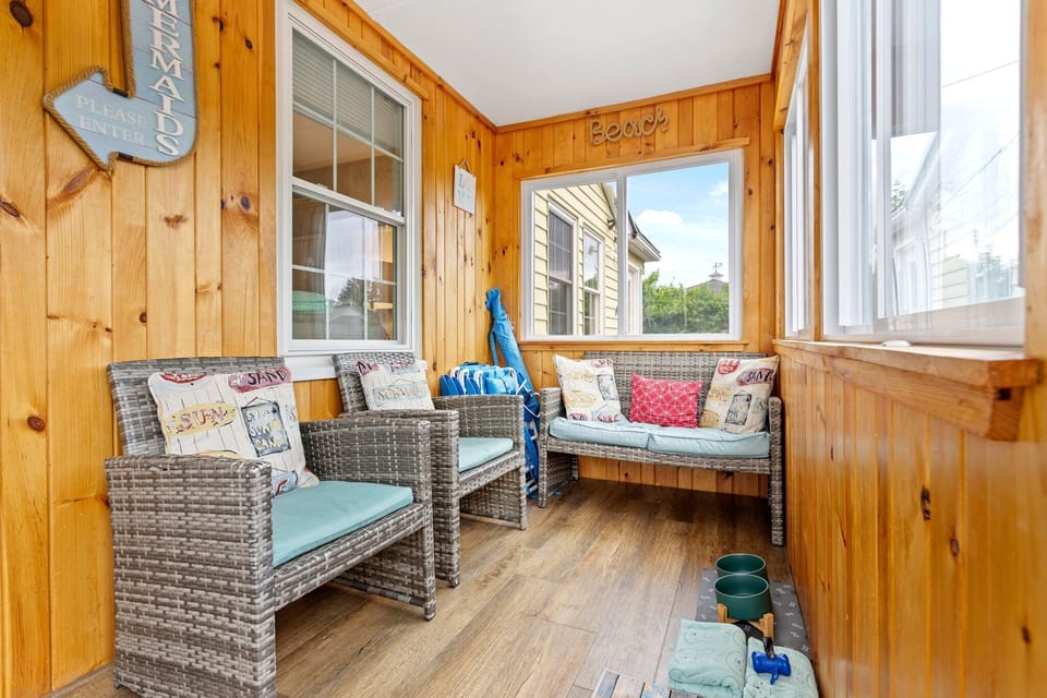 Make yourself at home on these cozy chairs and enjoy the beauty of the outdoors!