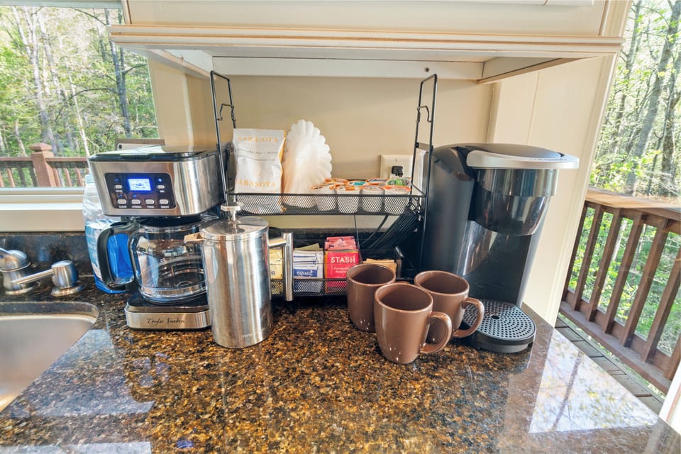 Cater to every coffee enthusiast in your group - French press, Keurig, & Drip