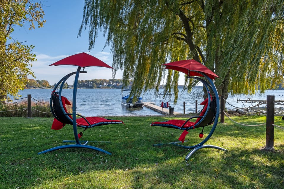 back yard with private beach area 