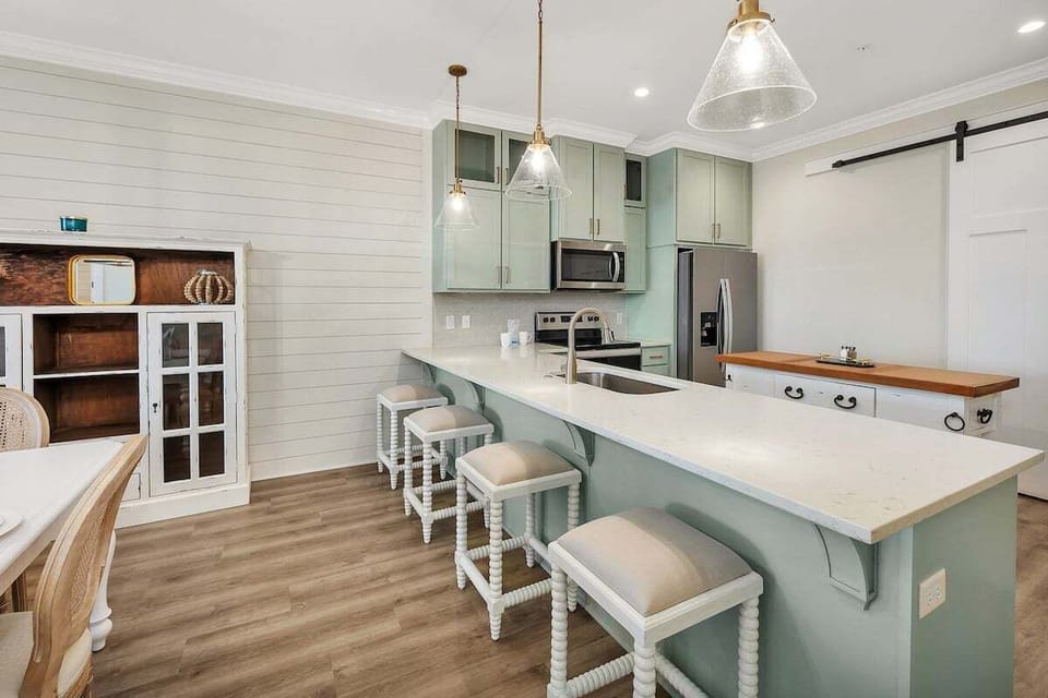 The Moorings #35 - Kitchen Area with Breakfast Bar Seating