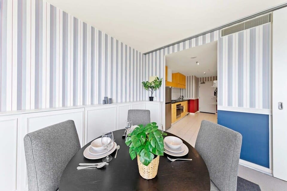 The dining area.