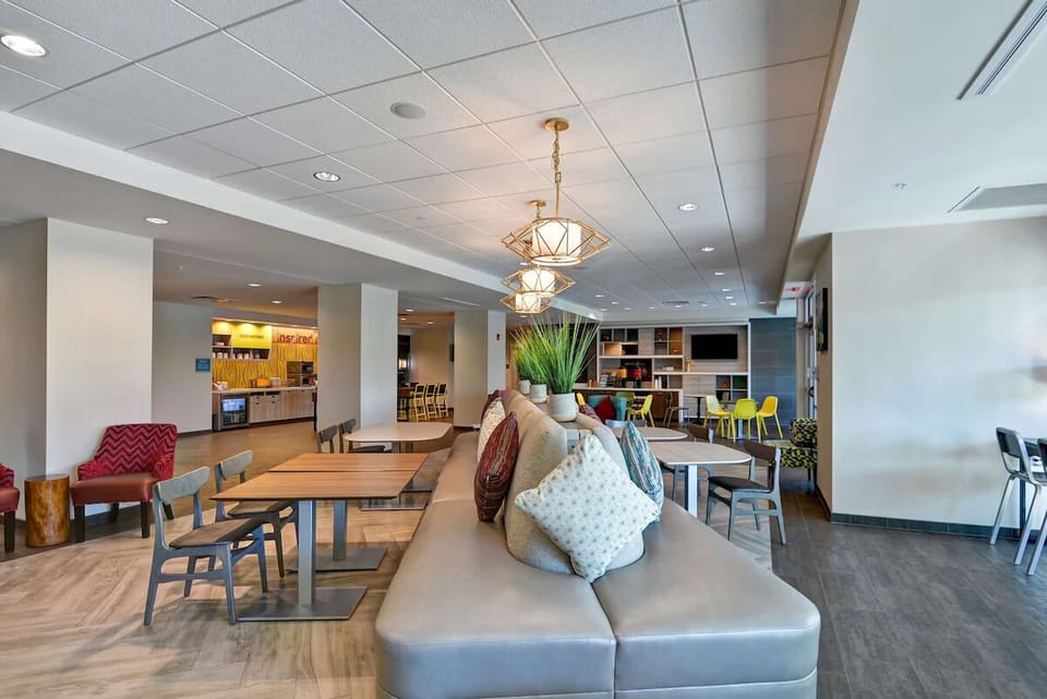 Unwind together in an airy lounge with plenty of seating.