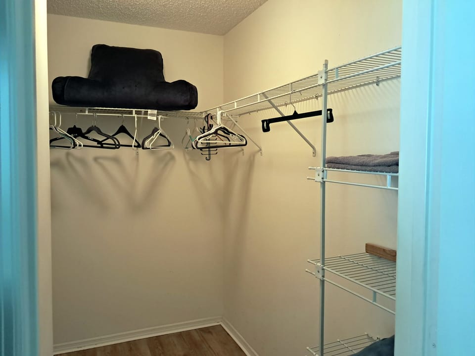 Master bedroom walking closet