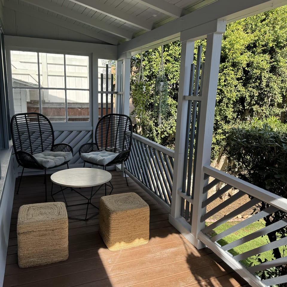 Private porch to sit and relax 