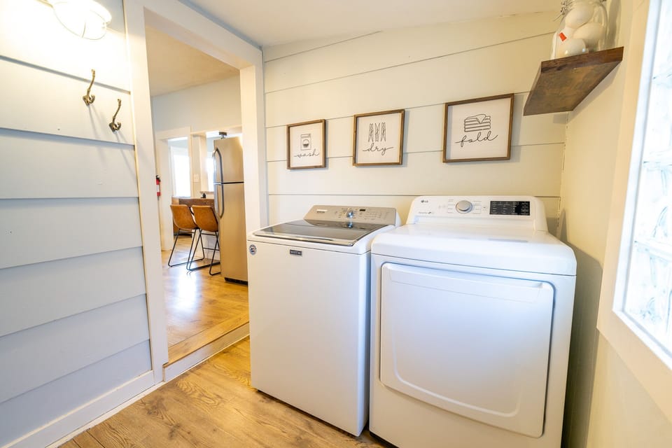 Full sized laundry room that is available to guests. 