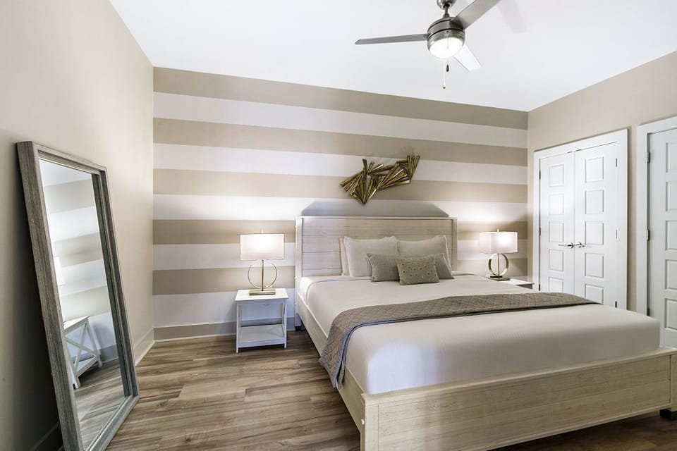 Regal Retreat: Our King Bed Haven with a Reflective Twist