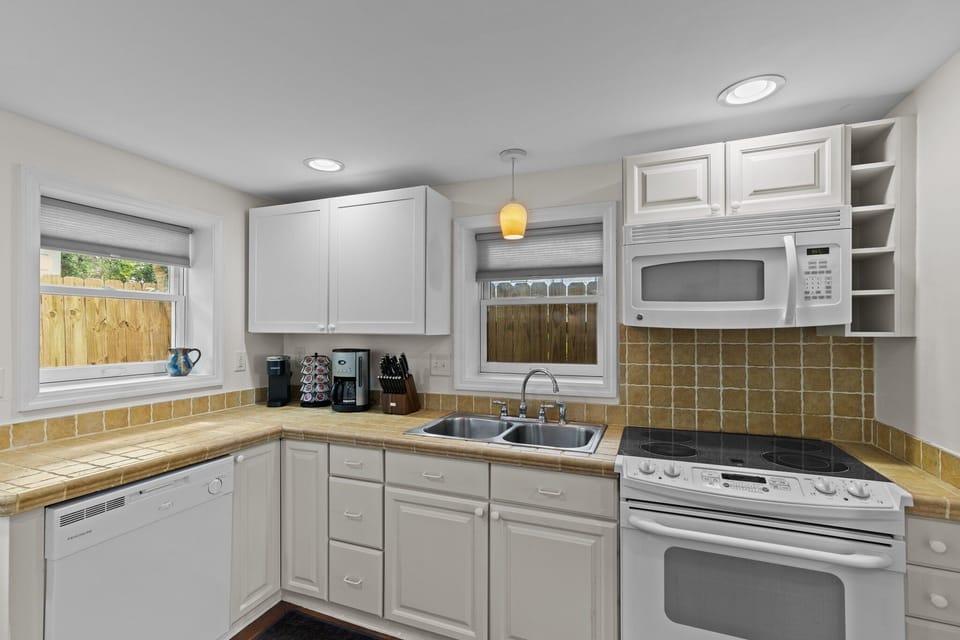 Fully stocked kitchen
