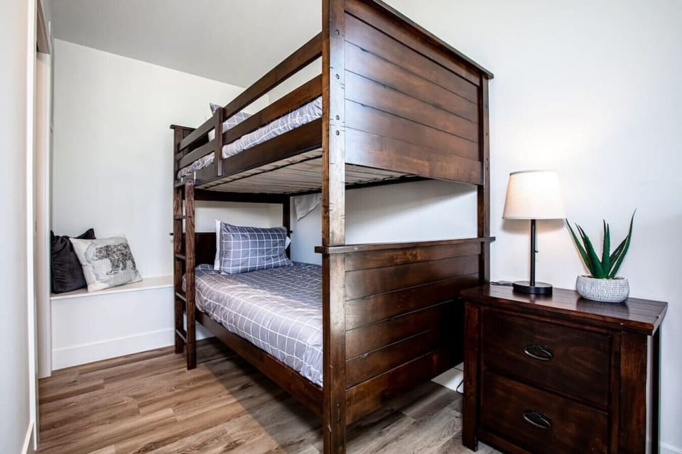 Bunk beds offer plenty of sleeping options.
