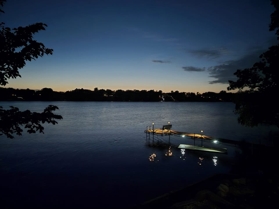 Dock at night