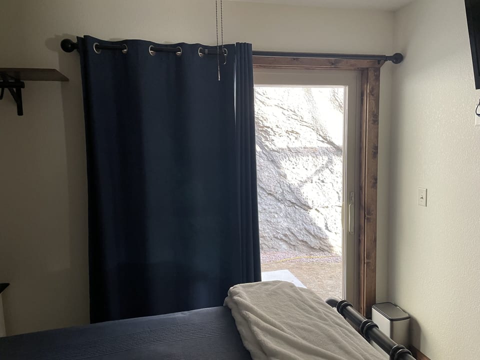 Bedroom view of back yard.