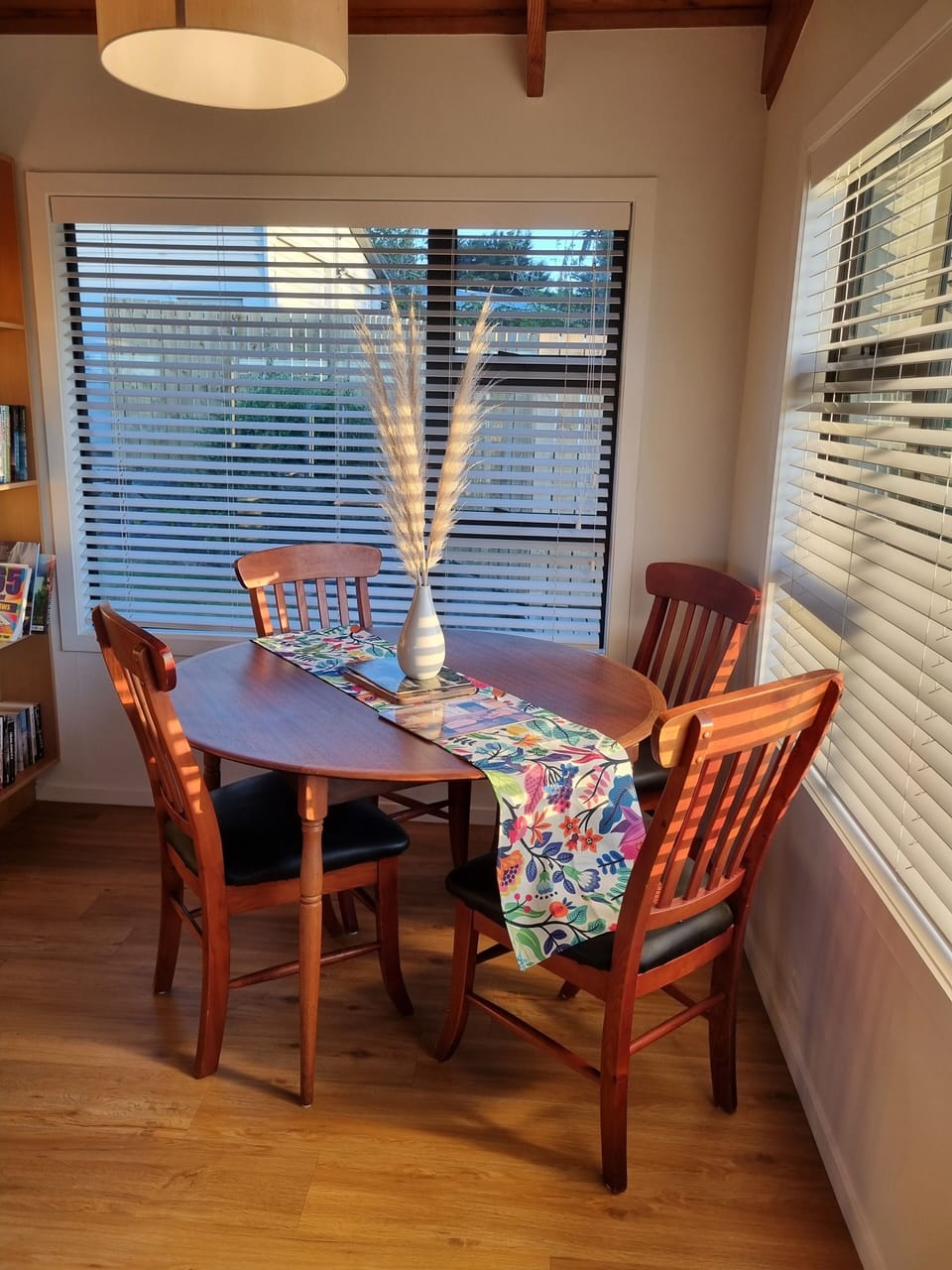 Dining area that extends for those extra visitors