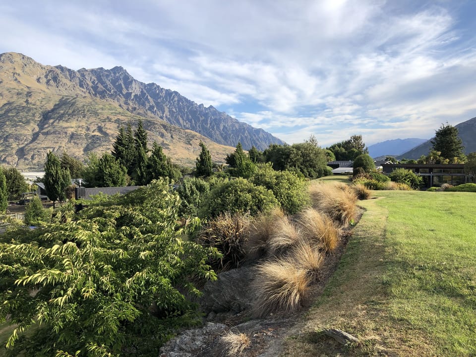 Remarkables viewed from the back of our property.