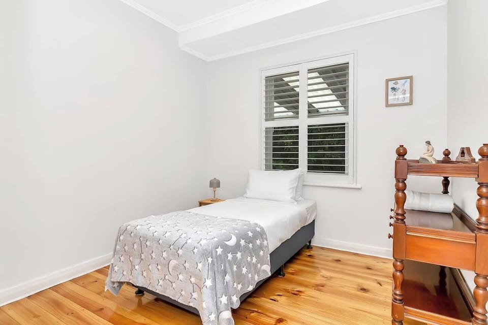 The third bedroom offers a single bed, with central heating and air-conditioning available in all bedrooms to ensure year-round comfort.  
