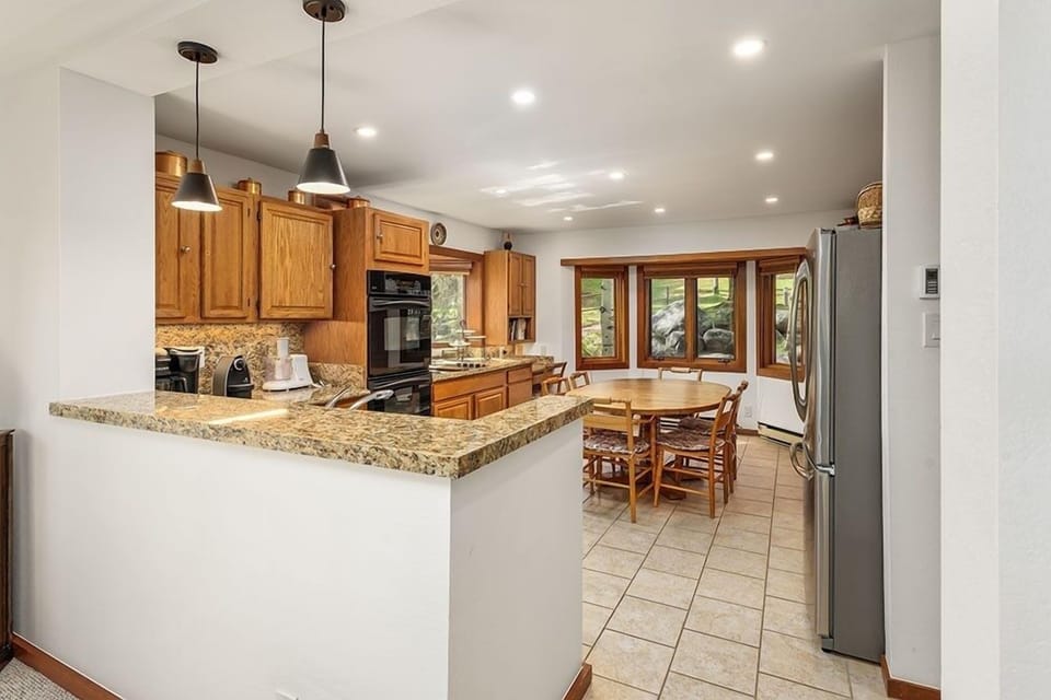 Indoors, Kitchen, Floor, Refrigerator, Flooring