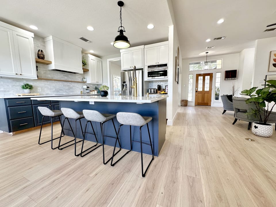 Open modern farmhouse kitchen