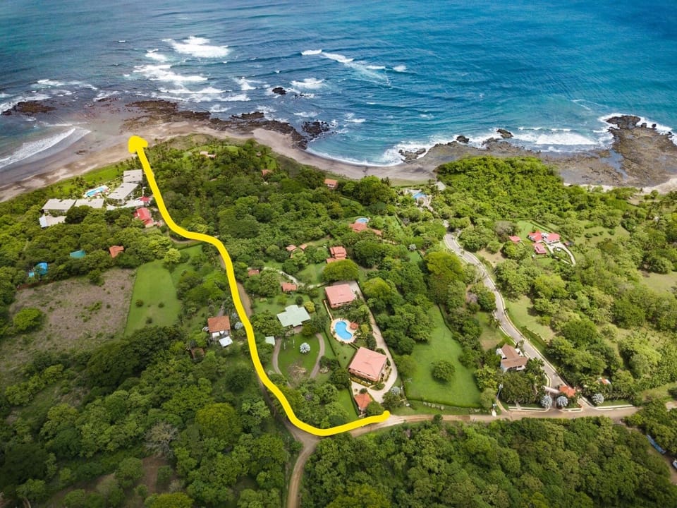 Road to the close beach.