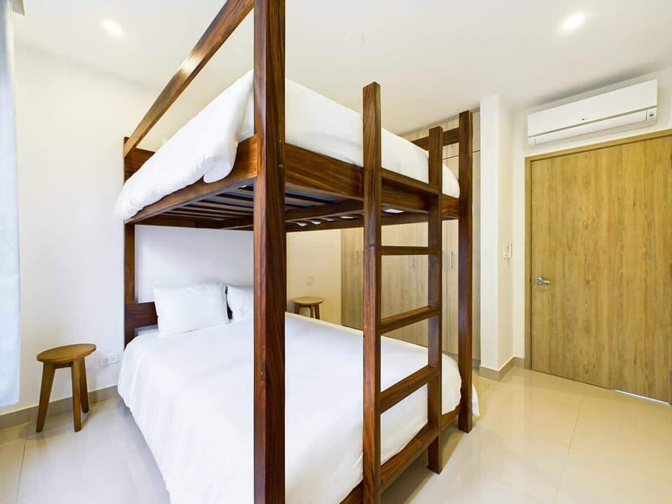 Guest bedroom with large closet