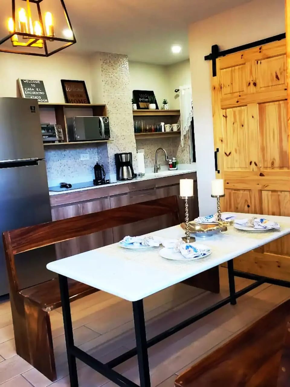 Kitchen fully equipped with all utensils  