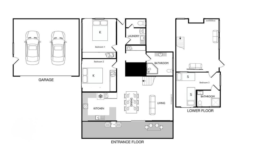 Bay Escape | Floor plan