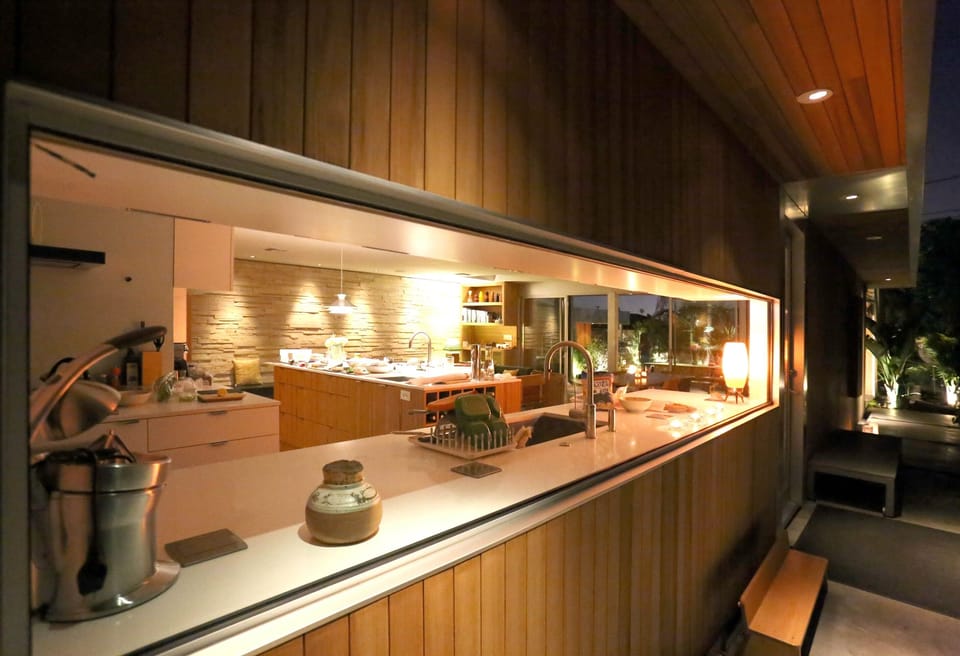 kitchen window.