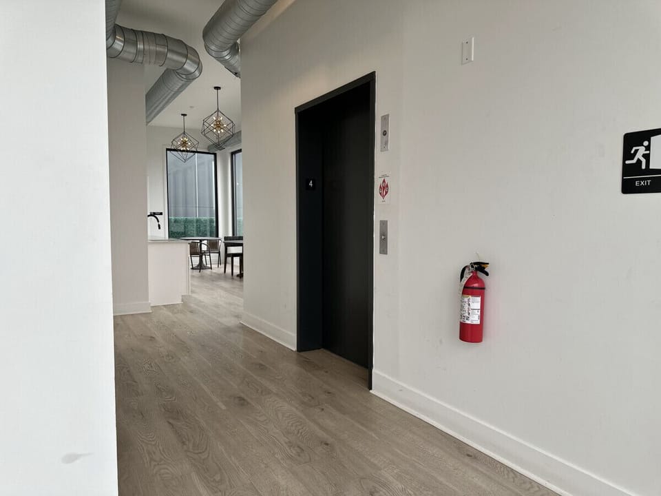 Enjoy convenient accessibility in this apartment, equipped with both elevator and stair options, ensuring effortless access for those who prefer avoiding stairs