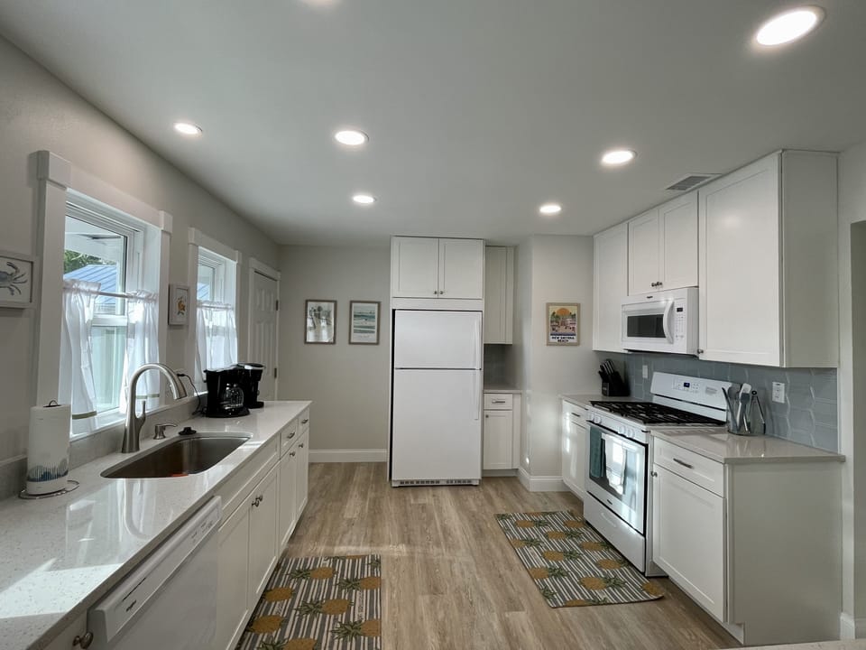Fully stocked kitchen