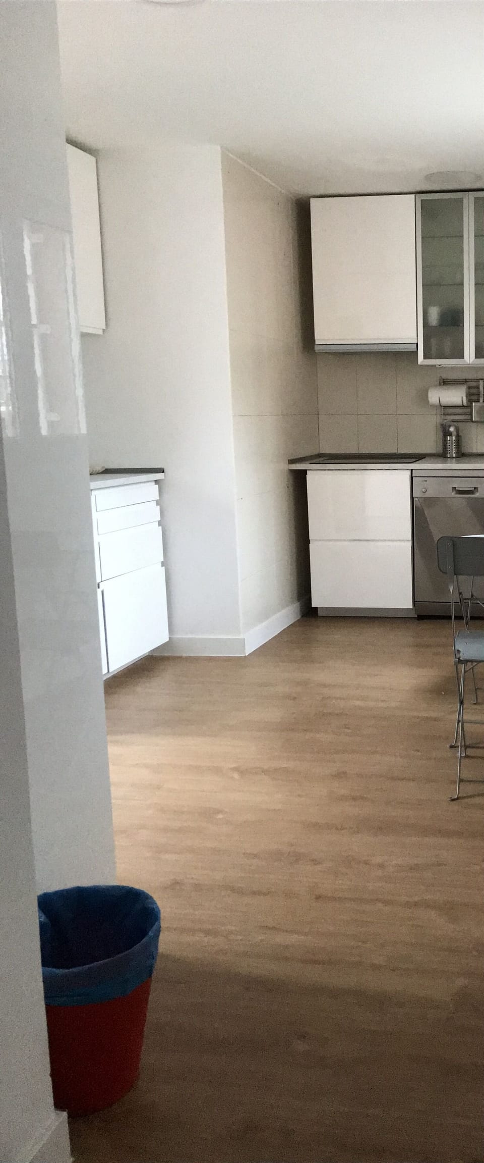 View of the kitchen-dining room