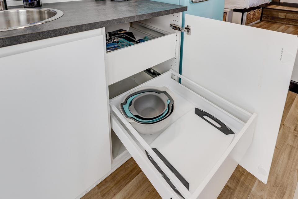 Stocked with a few of the basics so you can dine as you prefer. 