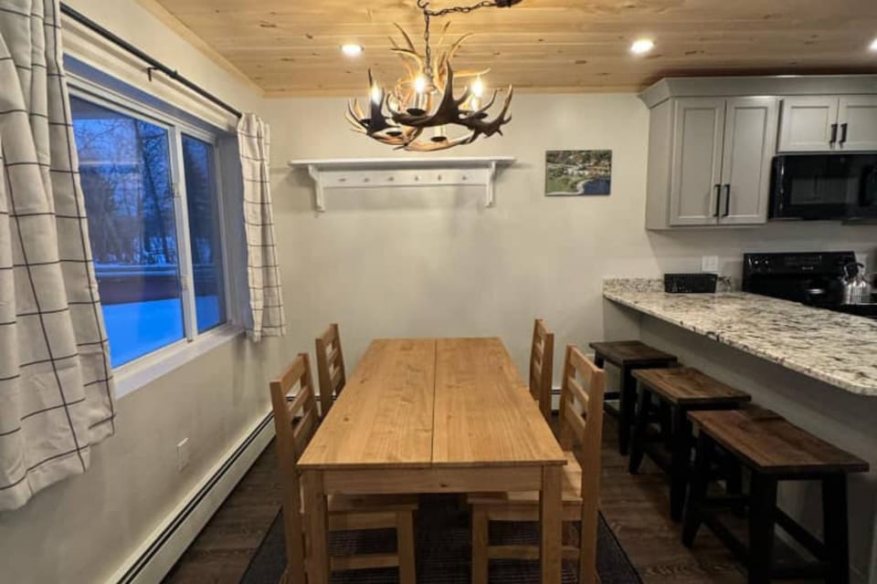 Enjoy intimate meals with your family and friends in the inviting dining area.