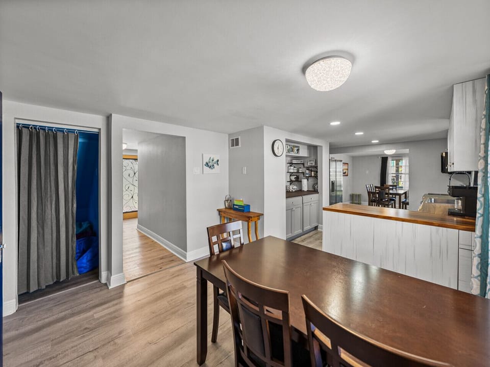 Open Dining and Kitchen Area