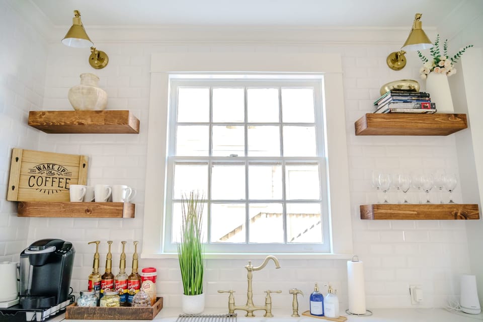 The kitchen is fully equipped with coffee bar and all essentials.