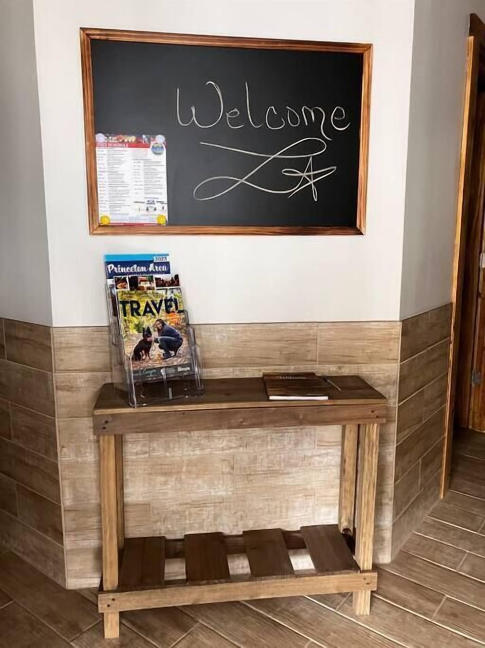 Our welcome table greets you with any information you may need along with special events.