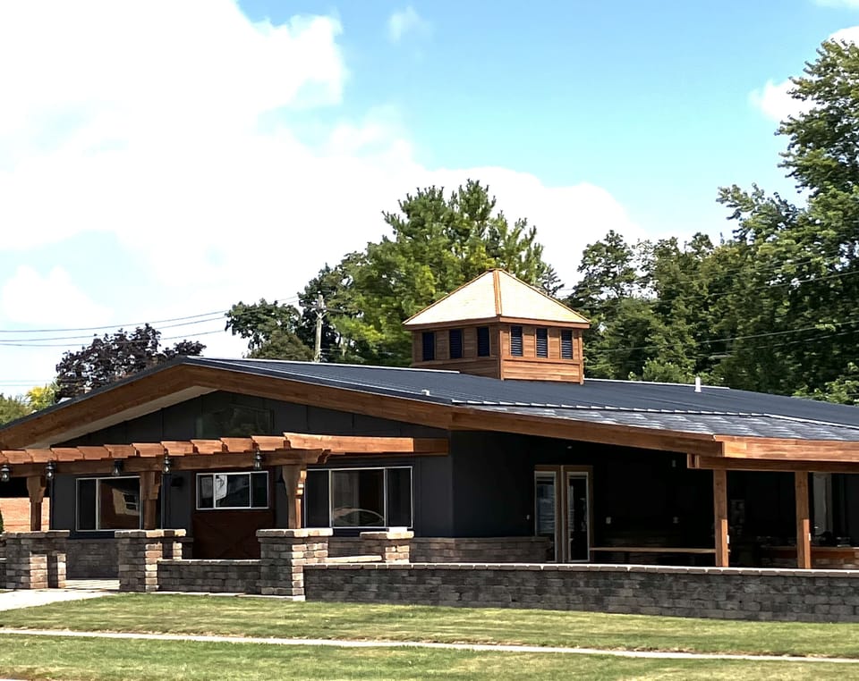 The Cottage on north side of the duplex opens to a large patio.