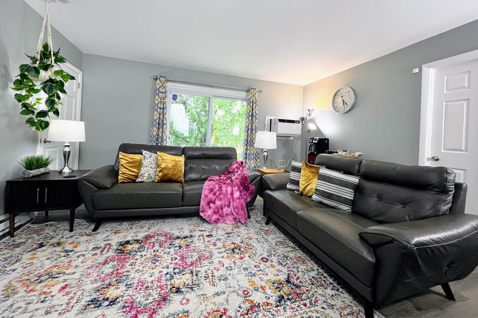 Super comfortable Living Room with natural light! 