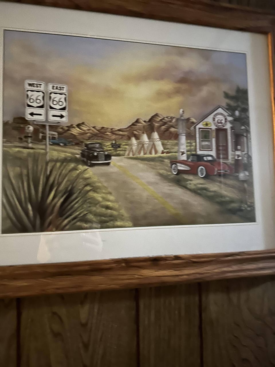 Some of the decor inside Pap's Place.