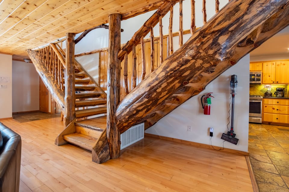 Beautiful double staircase.