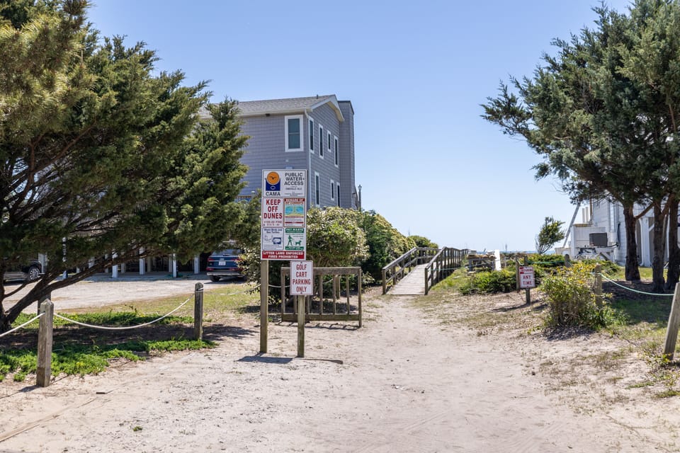 Golf Cart Beach Access Parking