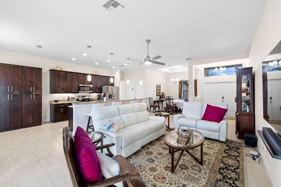 Spacious Living & Entertainment Area