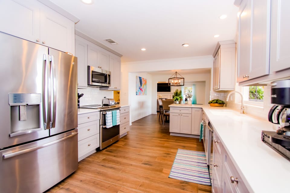 Fully Stocked Kitchen for your group plus a Keurig for morning coffee.