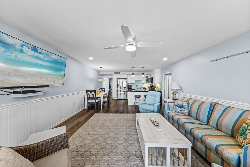 Take a load off! Relax and watch tv on the flat screen.